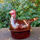 Retro zoomorphic terrine turkey
