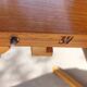 round or oval table with extension, central leg, vintage Baumann design