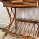 vintage rattan bedside table