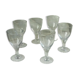 Bistrot thick glass deceptive foot lenses