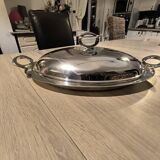Silver metal tray