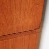 Bibliothèque en teck vintage avec rangement