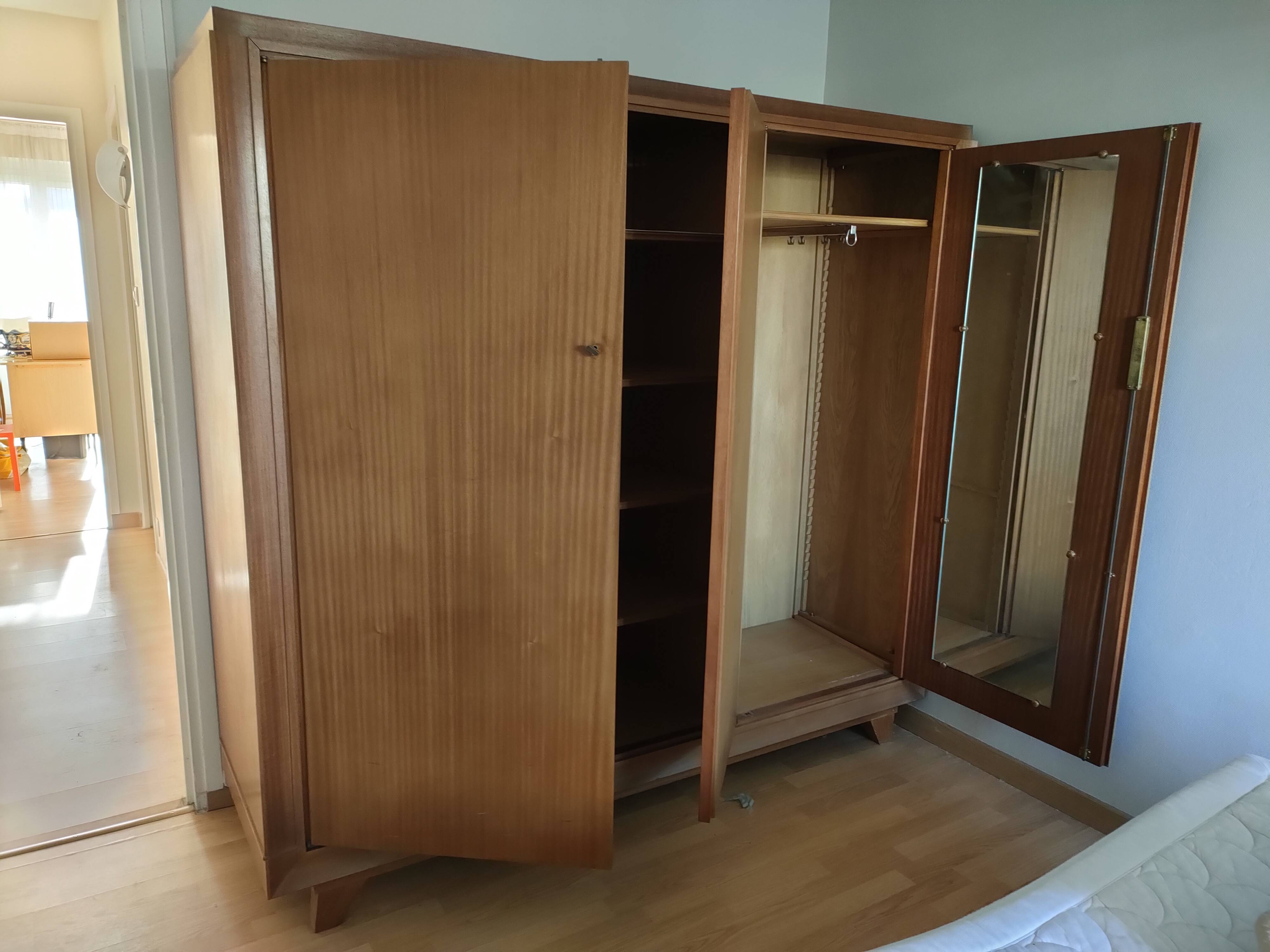 Vallin wardrobe and bedside table