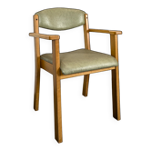 Fauteuil vintage en hêtre