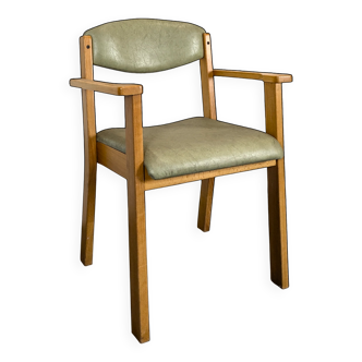 Vintage beech armchair