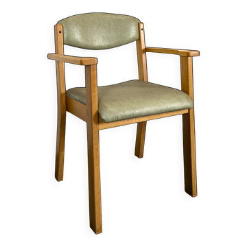 Vintage beech armchair