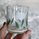 6 verres à eau vintage – Motif tulipe blanche