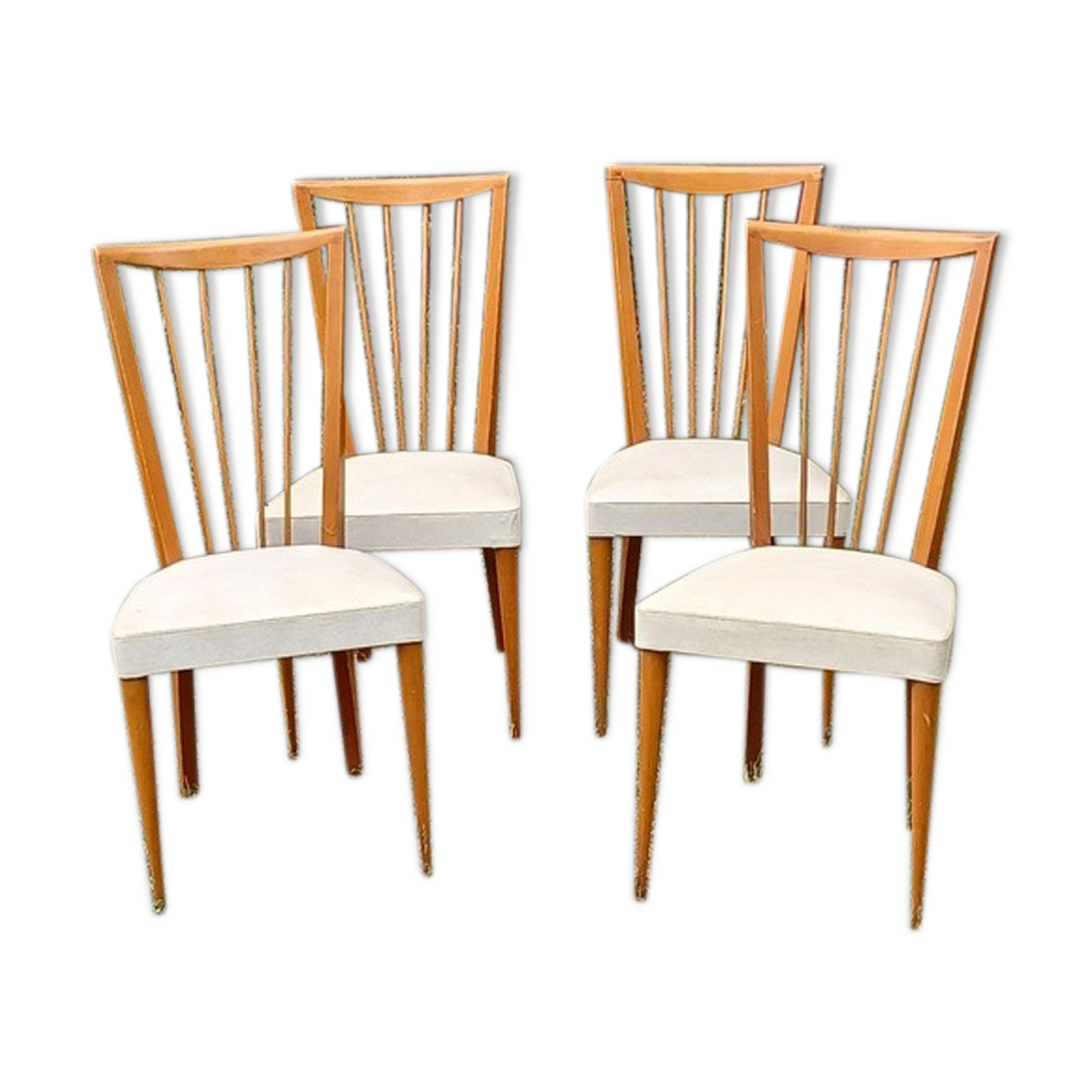 Lot de 4 chaises vintage