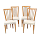 Lot de 4 chaises vintage