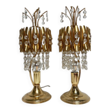Set of crystal table lamps from Spain, 1970’s (2)