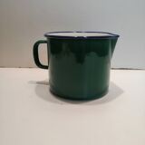 Old milk pitcher in enamelled sheet metal