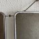 Vintage 1960s Arpin silver triptych barber mirror - 28 x 70 cm