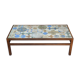 Vintage mid-century Coffee Sofa Table with Tiled Top. Made by Tue Pouslen and Willy Beck.