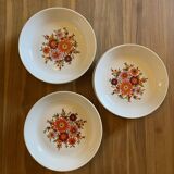 Set of 9 Berry porcelain soup plates created by L. Lourioux