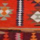3x11 Pink Brown Vintage Kilim Runner Rug, 104x328Cm