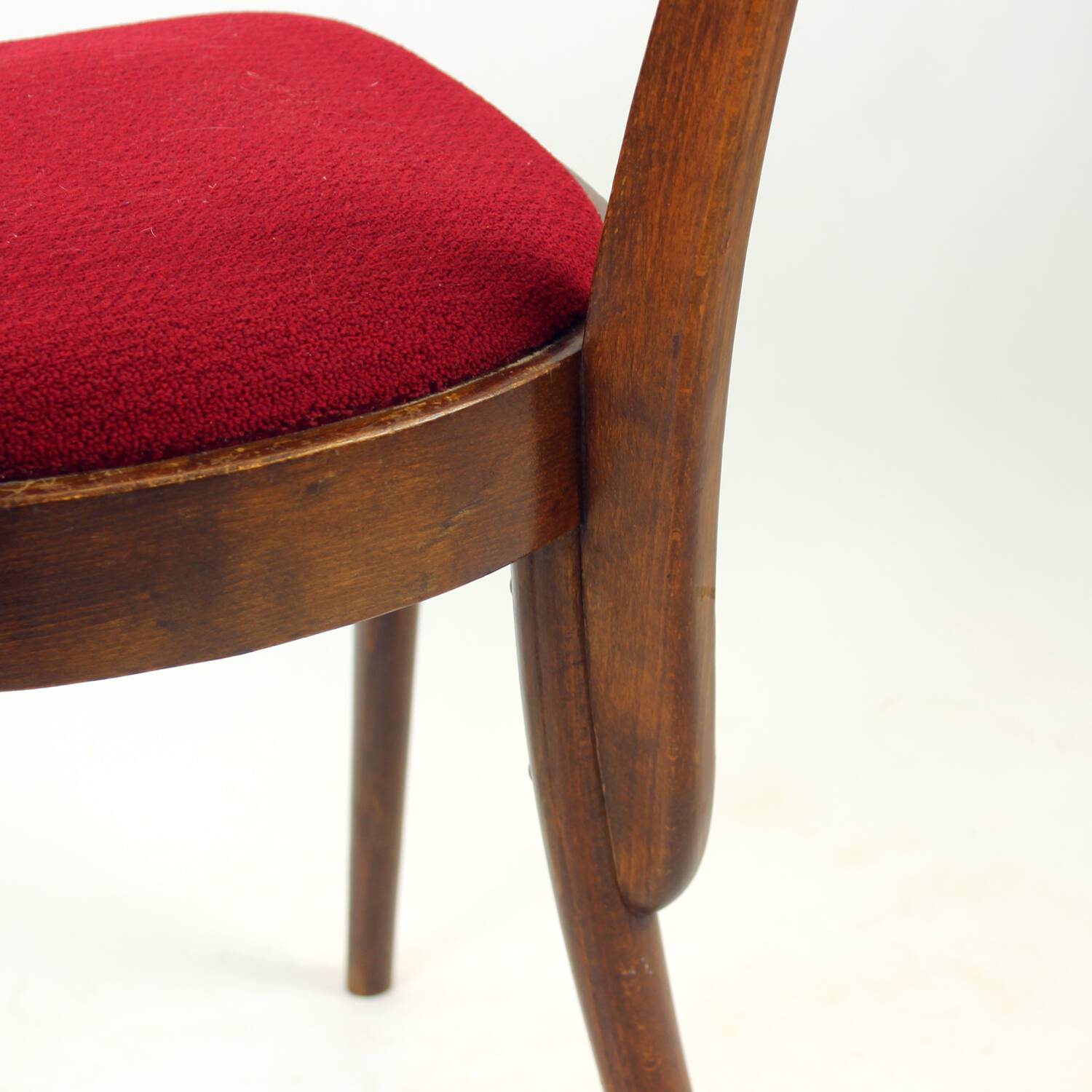 Set Of 4 Dining Chairs In Oak & Walnut, Czechoslovakia 1960s