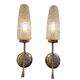 Pair of French mid-century wall lights, 1960s