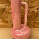 Antique Pink Ceramic Vase Glazed Black Decor Vintage