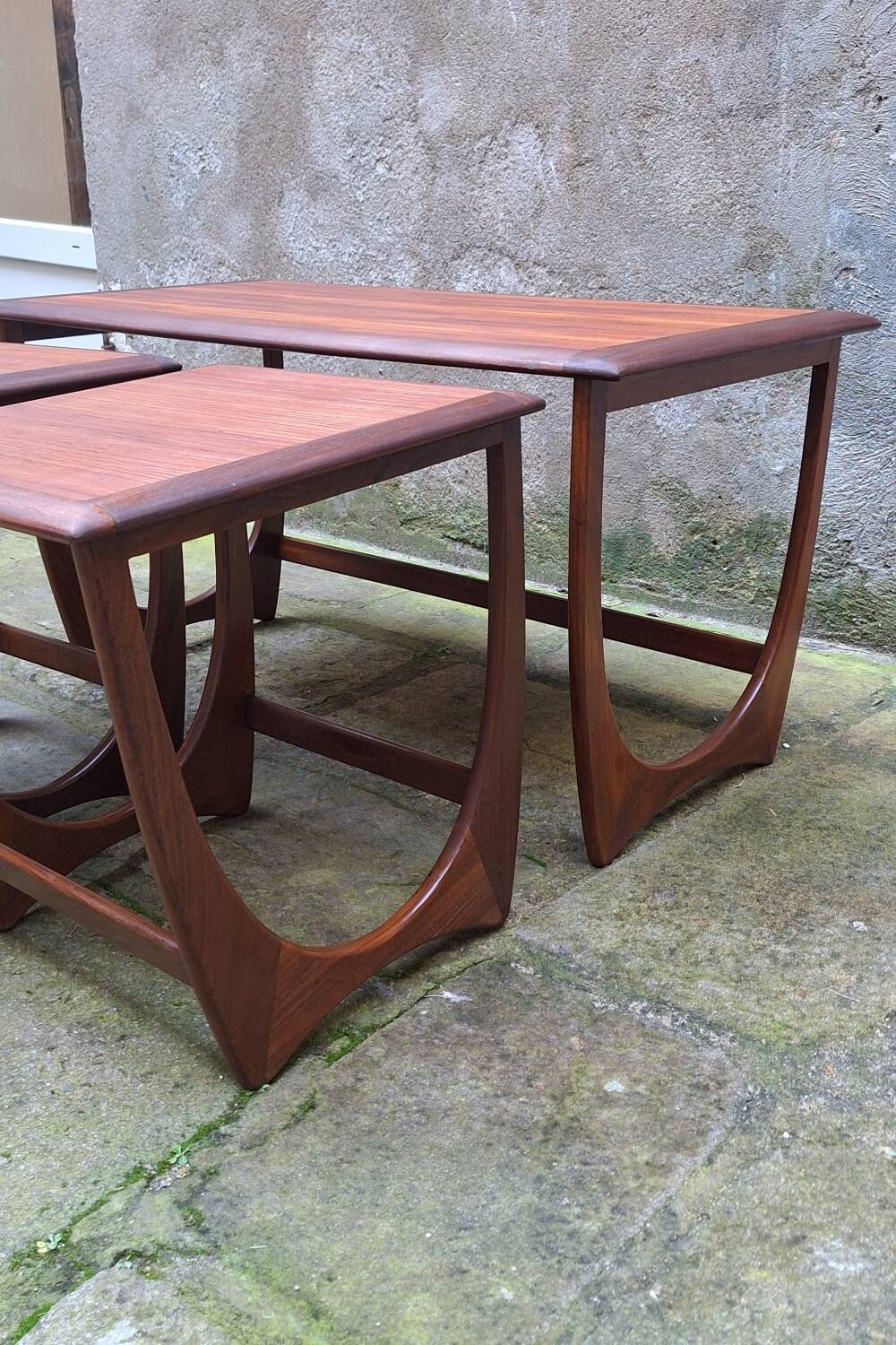 GPlan nesting tables in teak from the 1960s.