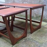 GPlan nesting tables in teak from the 1960s.