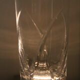 Suite of 3 orangeade cut Crystal glasses SEVRES