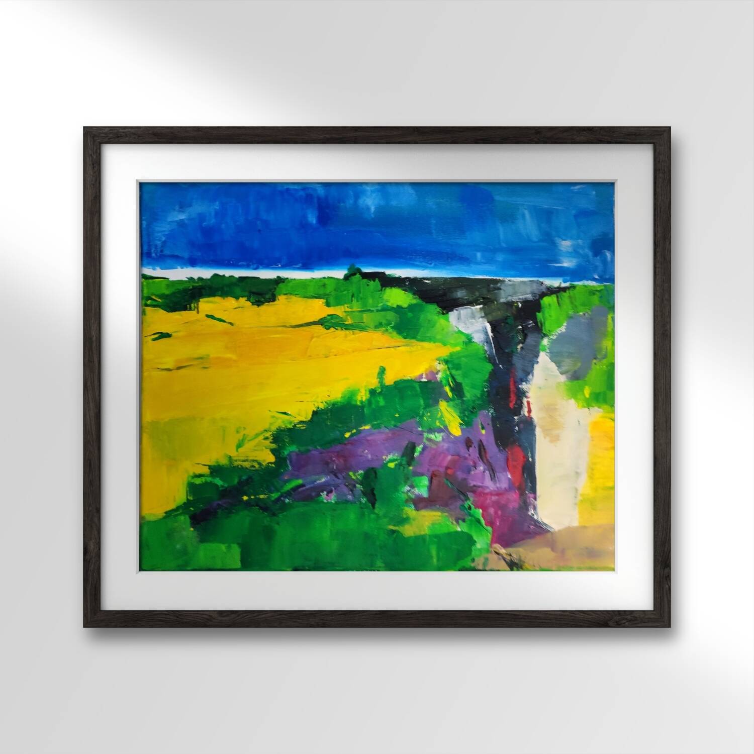 Modern landscape painting of Provence