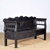 Banc ancien en pin, années 1900