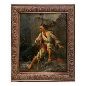 Tableau peinture allégorie - xixe