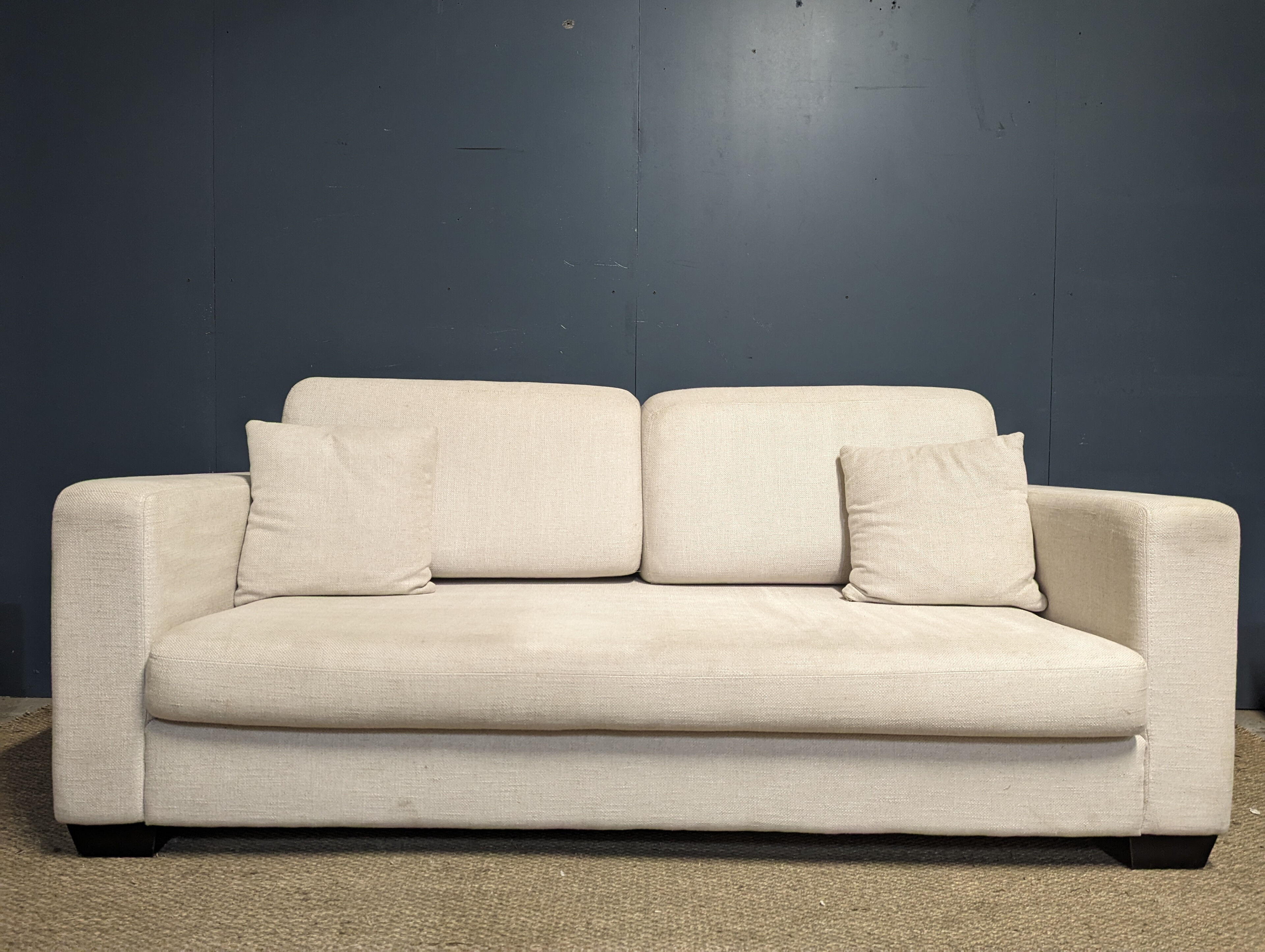 Off-white 3-seater sofa