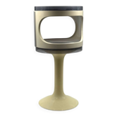 Table modulable des années 70 en plastique ABS style Space Age.