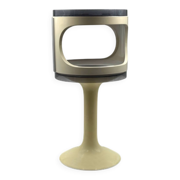Table modulable des années 70 en plastique ABS style Space Age.