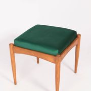 Ensemble de deux tabourets verts du 20ème siècle, années 1960