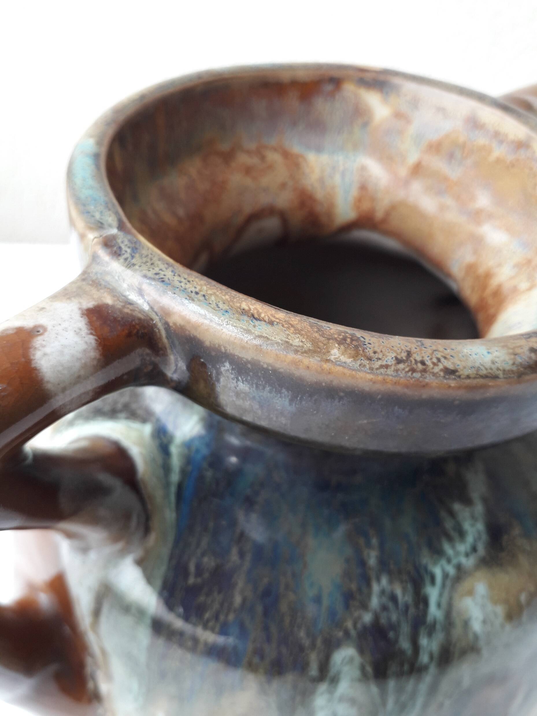 Stoneware vase signed Bady