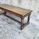 Banc pieds tournés