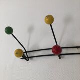 8 hanger hooks balls vintage 1960