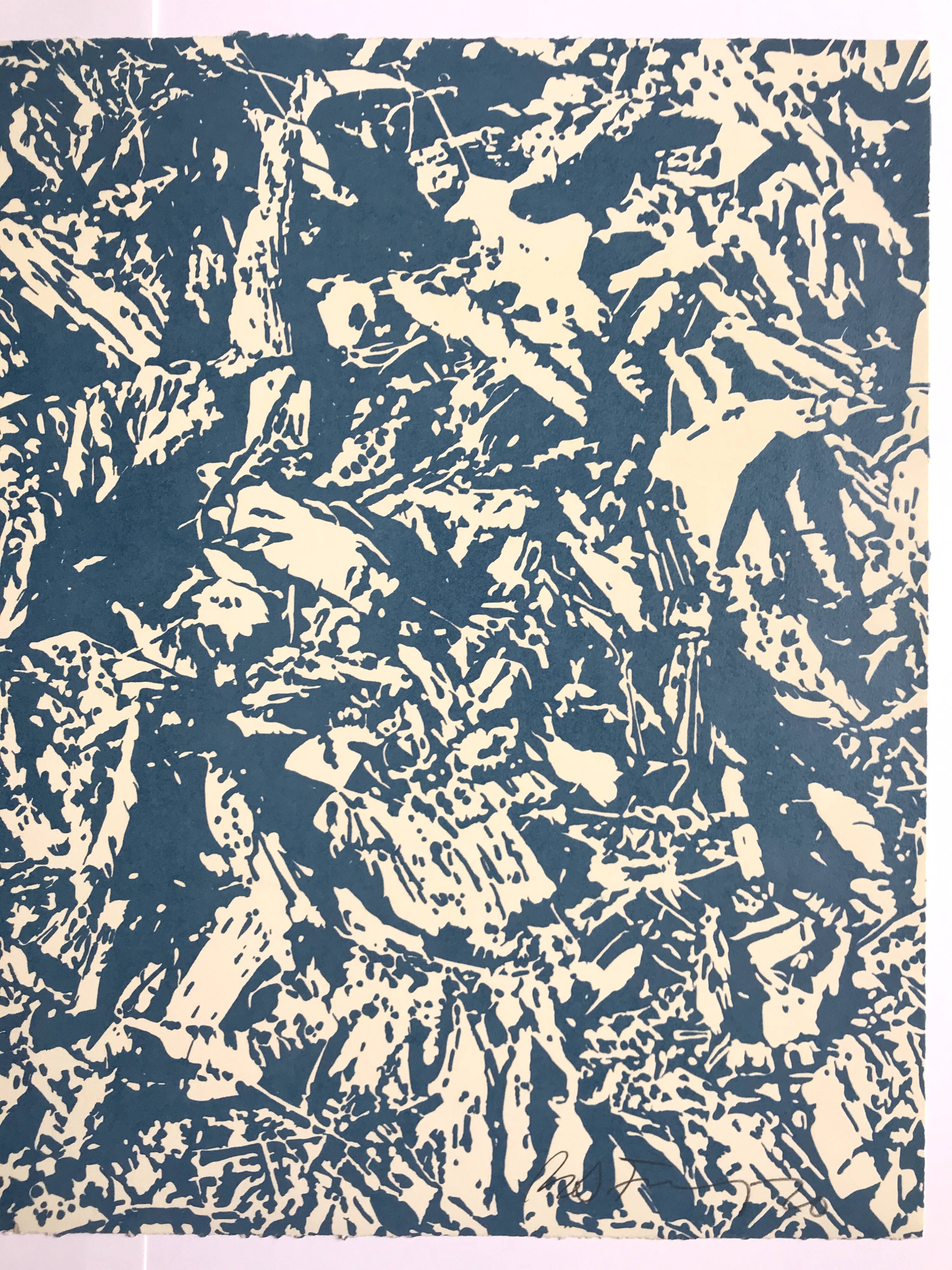 robert stanley, ground, 1969-1970. original ap lithograph signed in pencil