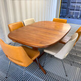 Dyrlund editor, scandinavian table in solid teak