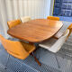 Dyrlund editor, scandinavian table in solid teak