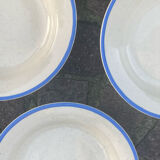 Assiettes en grès moucheté