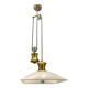 Italian brass light pendant, 1980s