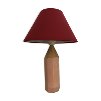Lampe crayon rose pâle
