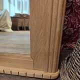Oak trumeau mirror