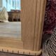 Oak trumeau mirror