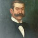 Portrait of a man era 1900 signed