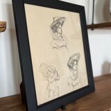 Drawing 1905 "A young Parisian milliner"