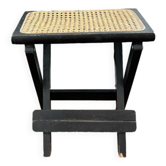 Folding cane stool