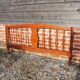 Antique Double Bed Frame in Solid Cherry Wood NF