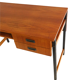 Vintage teak desk with 2 drawers made in the 60s