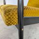 Vintage Yellow Fabric Armchair: Mid-Century Modern Lounge Chair