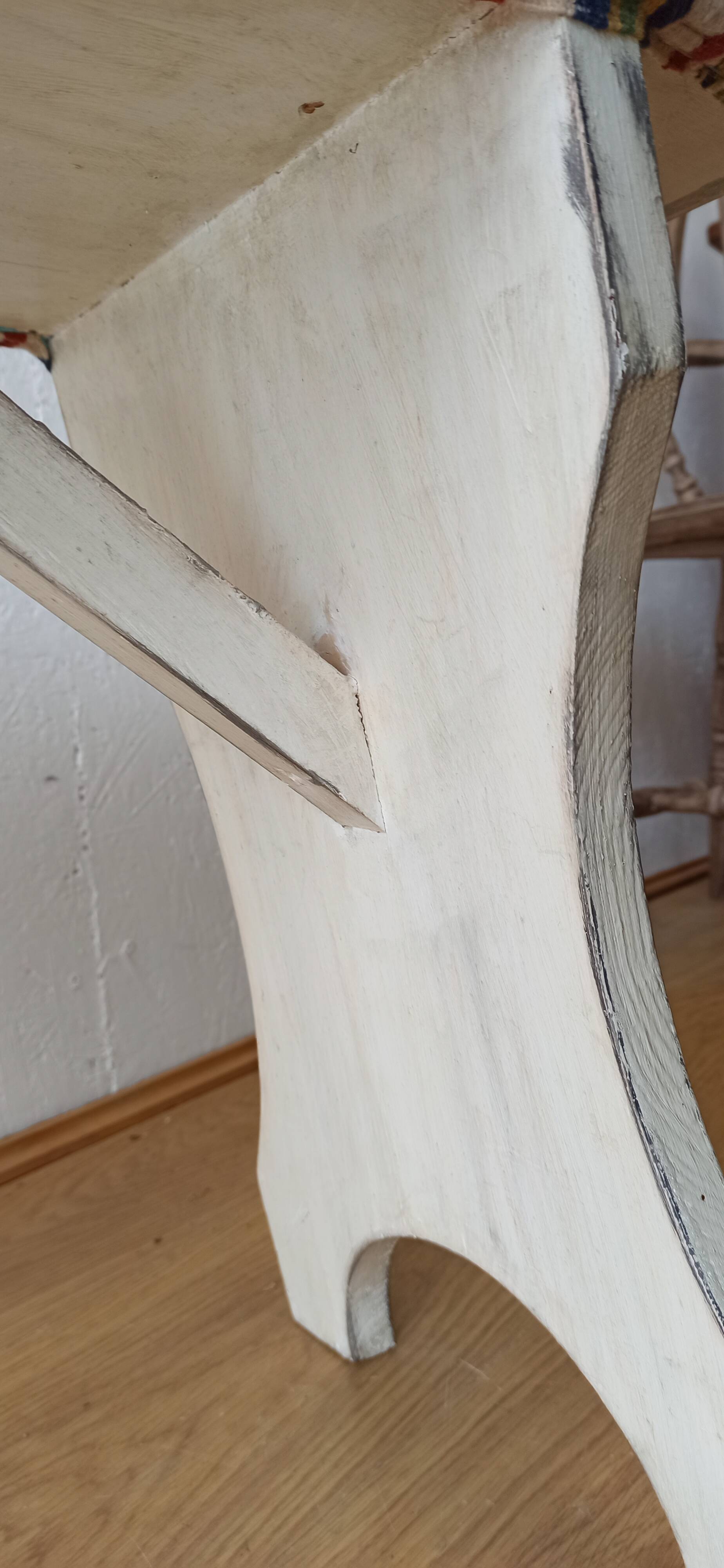 Wooden bench in vintage style.